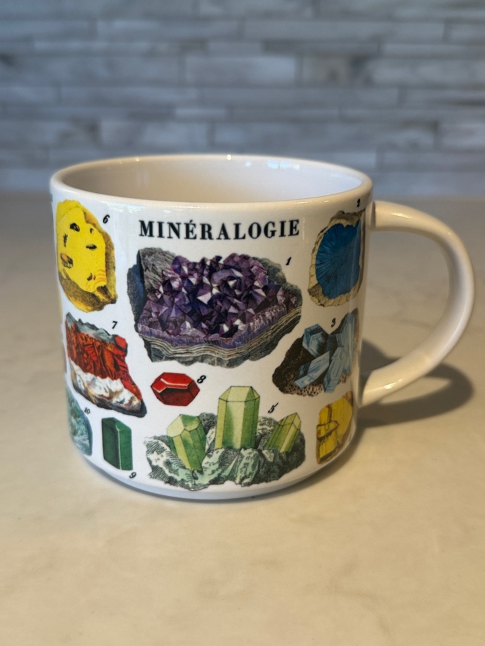 Cavallini & Co. 14 oz Mineralogie  Gemstone Mug
